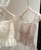 Petal & Lace Top