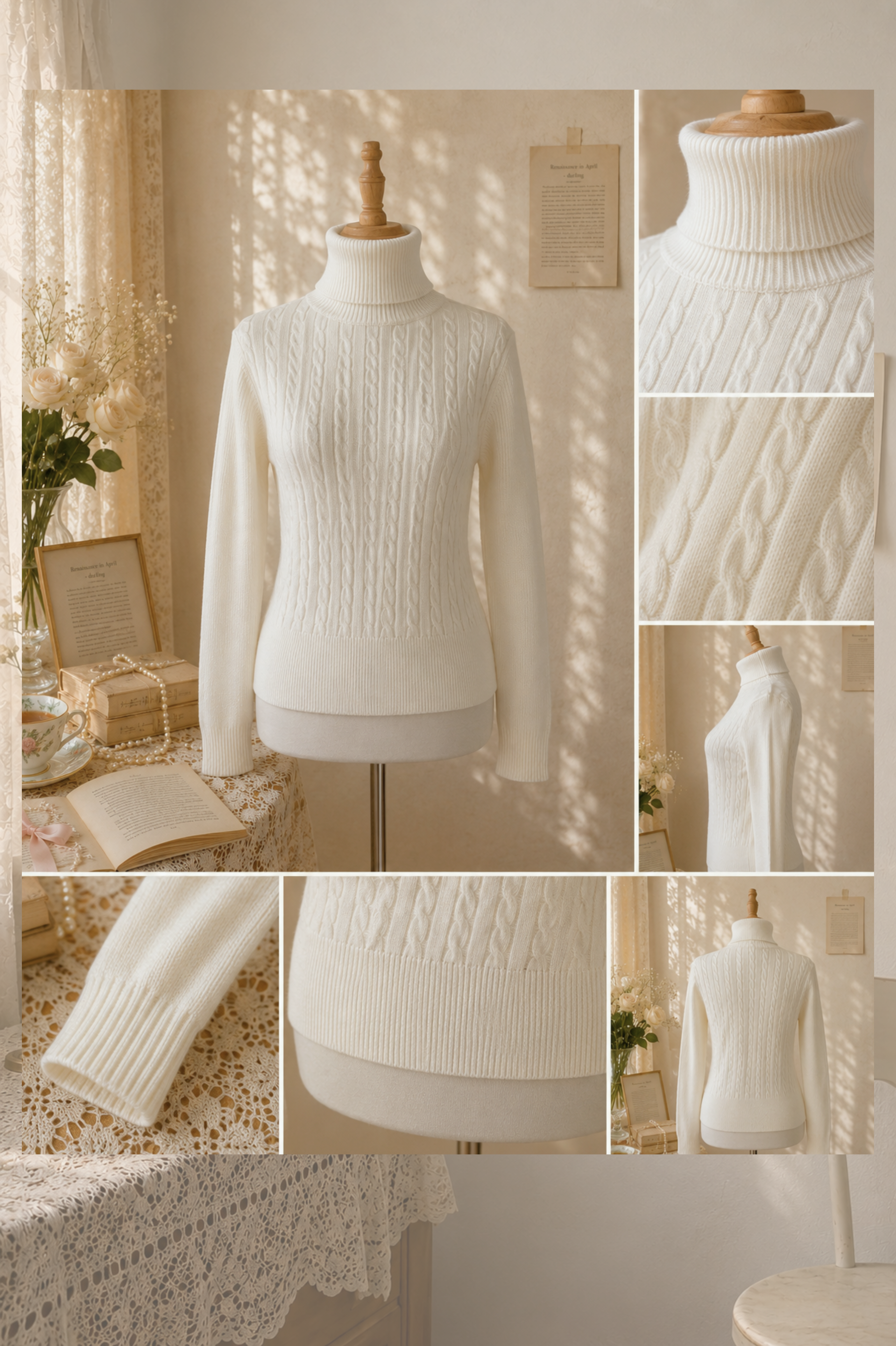 Winter Rose Turtleneck