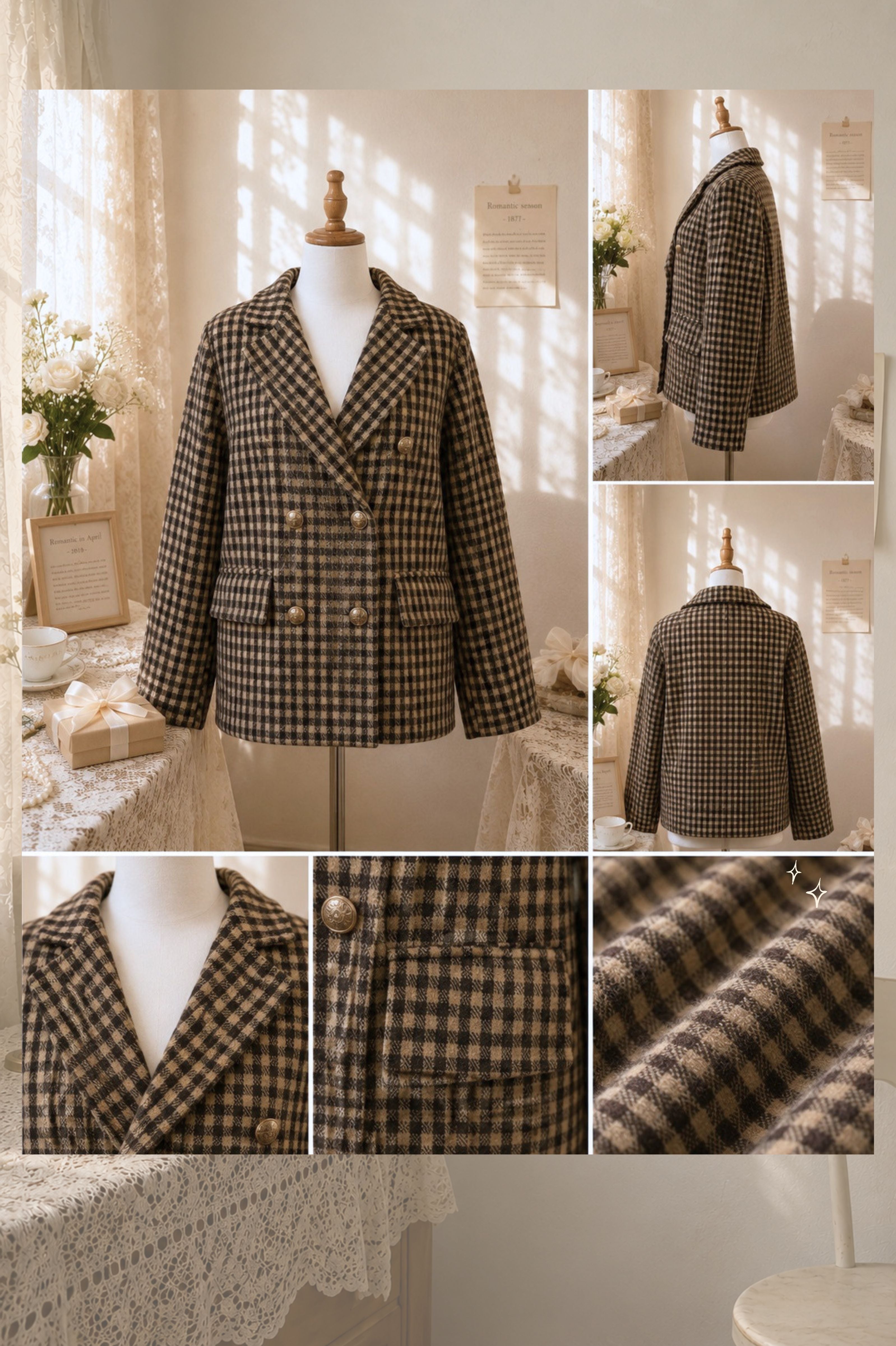 Chestnut Plaid Jacket