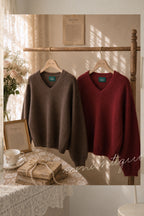 Chestnut Letter Knit