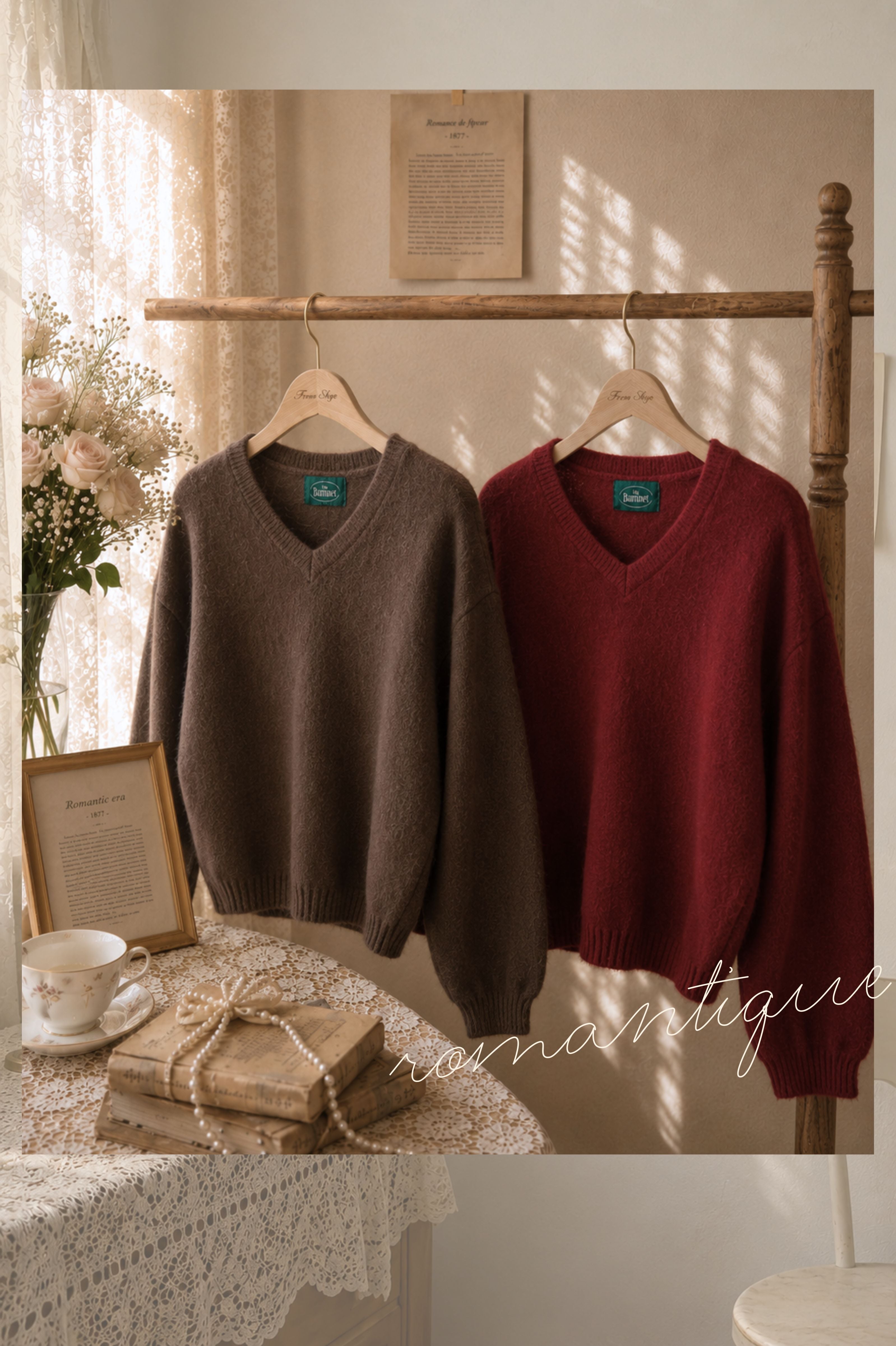 Chestnut Letter Knit