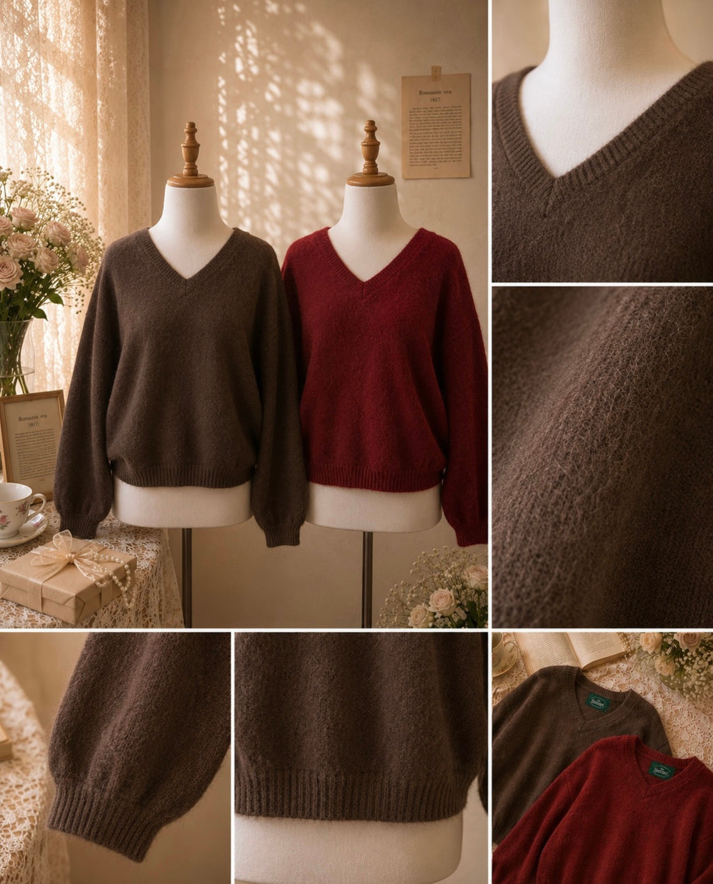 Chestnut Letter Knit
